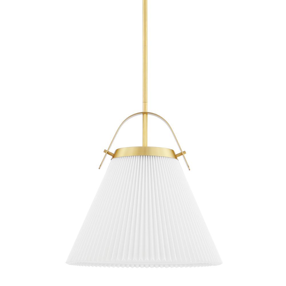 Hudson Valley 9616-AGB 1 Light Small Pendant in Aged Brass