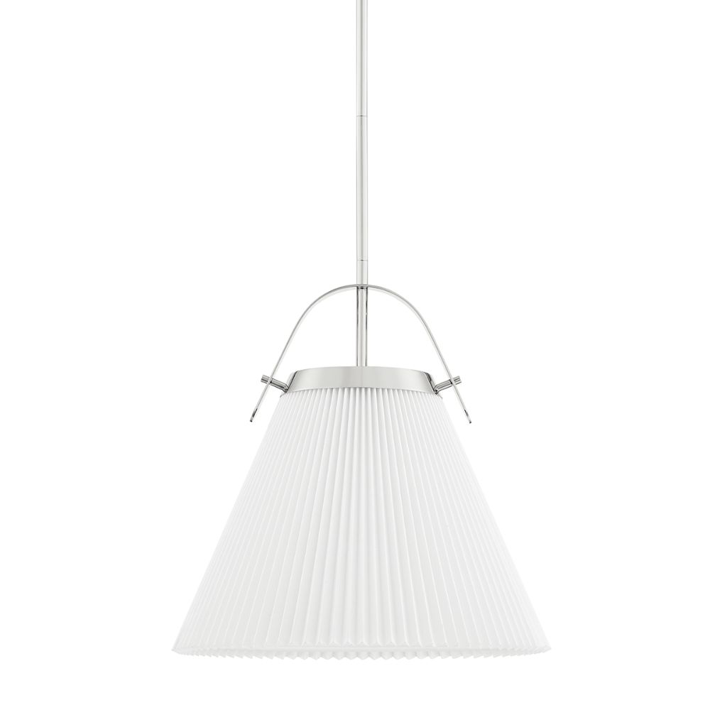 Hudson Valley 9616-PN 1 Light Small Pendant in Polished Nickel