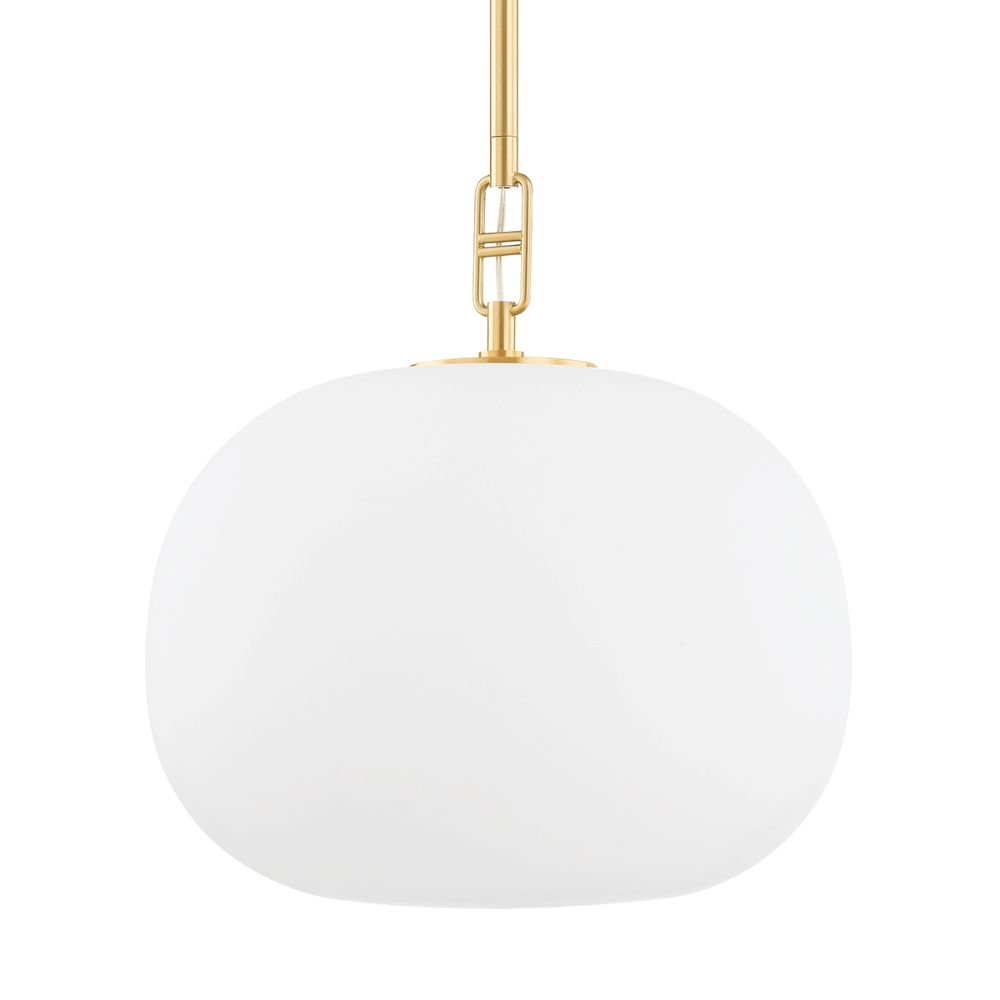 Hudson Valley 9726-AGB 1 Light Pendant in Aged Brass