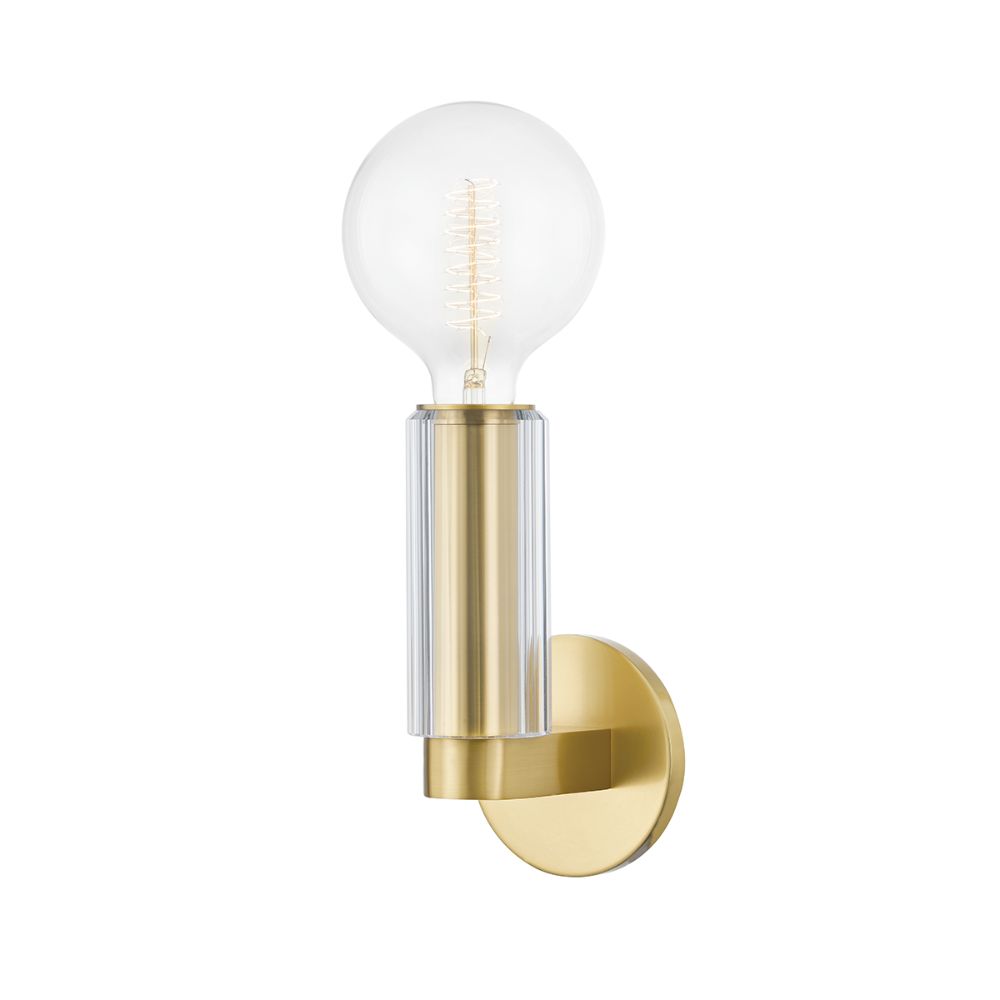 Hudson Valley Lighting 9841-AGB Gilbert 1 Light Wall Sconce in Aged Brass