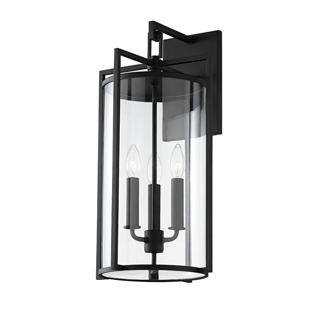 Troy Lighting B1143-TBK Percy 3 Light Large Exterior Wall Sconce in Texture Black
