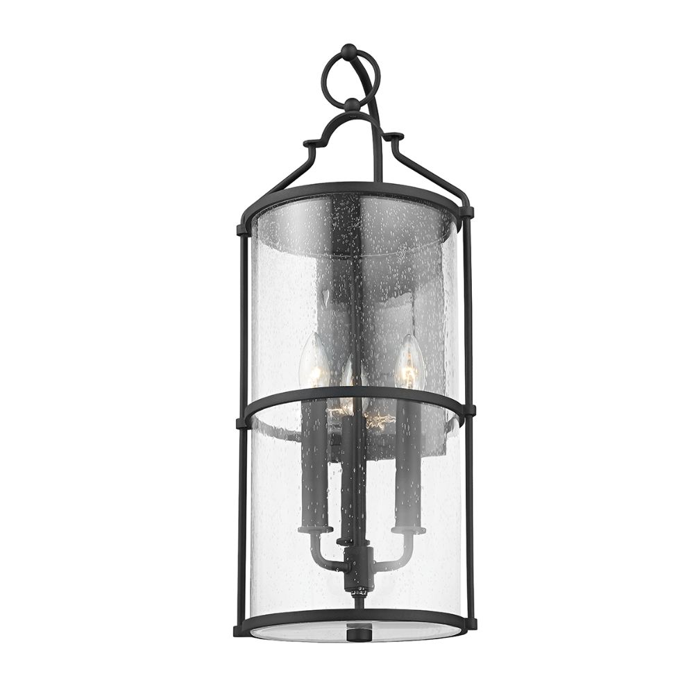 Troy Lighting B1313-TBK Burbank 3 Light Large Exterior Wall Sconce in Texture Black