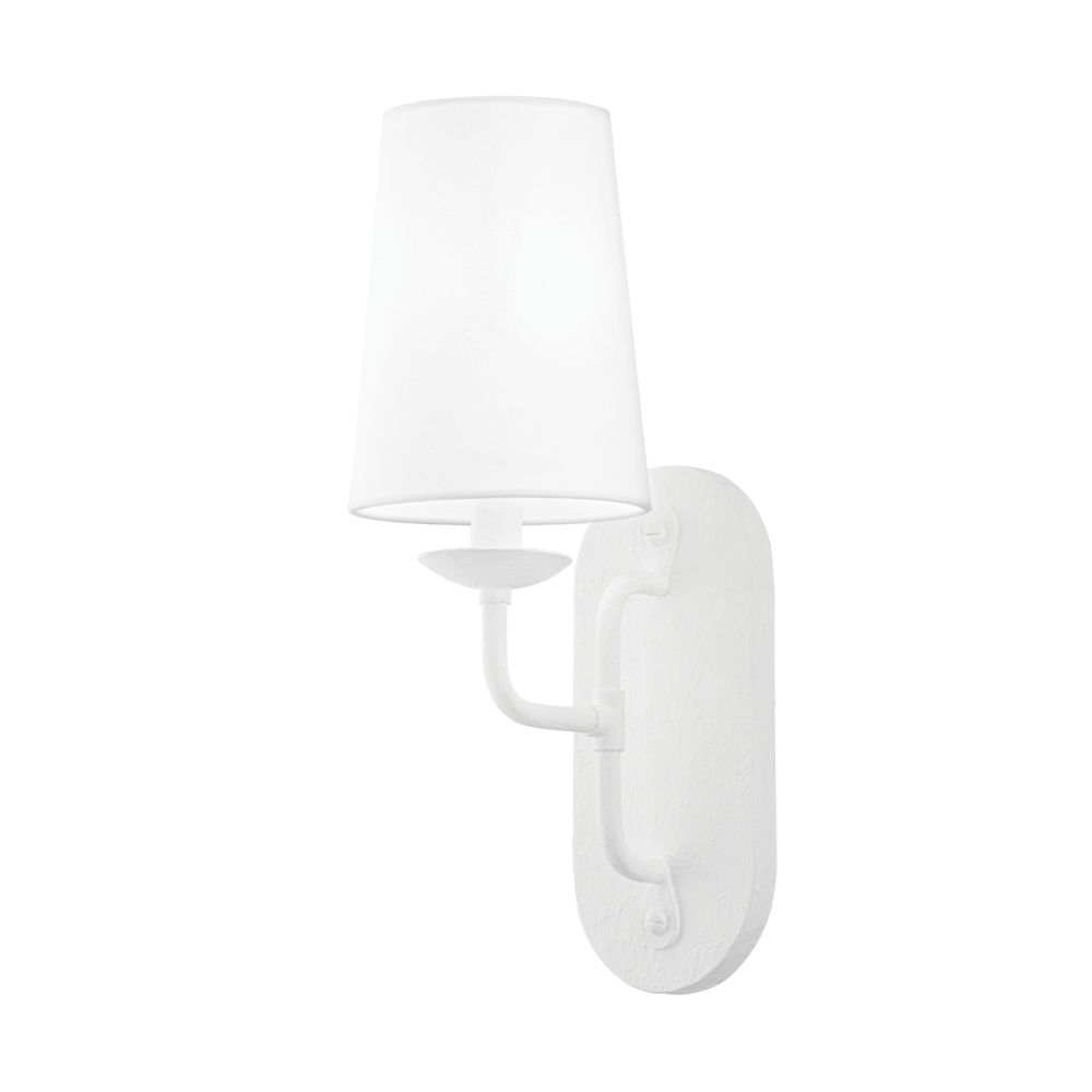 Troy B1621-GSW 1 Light Wall Sconce in Gesso White