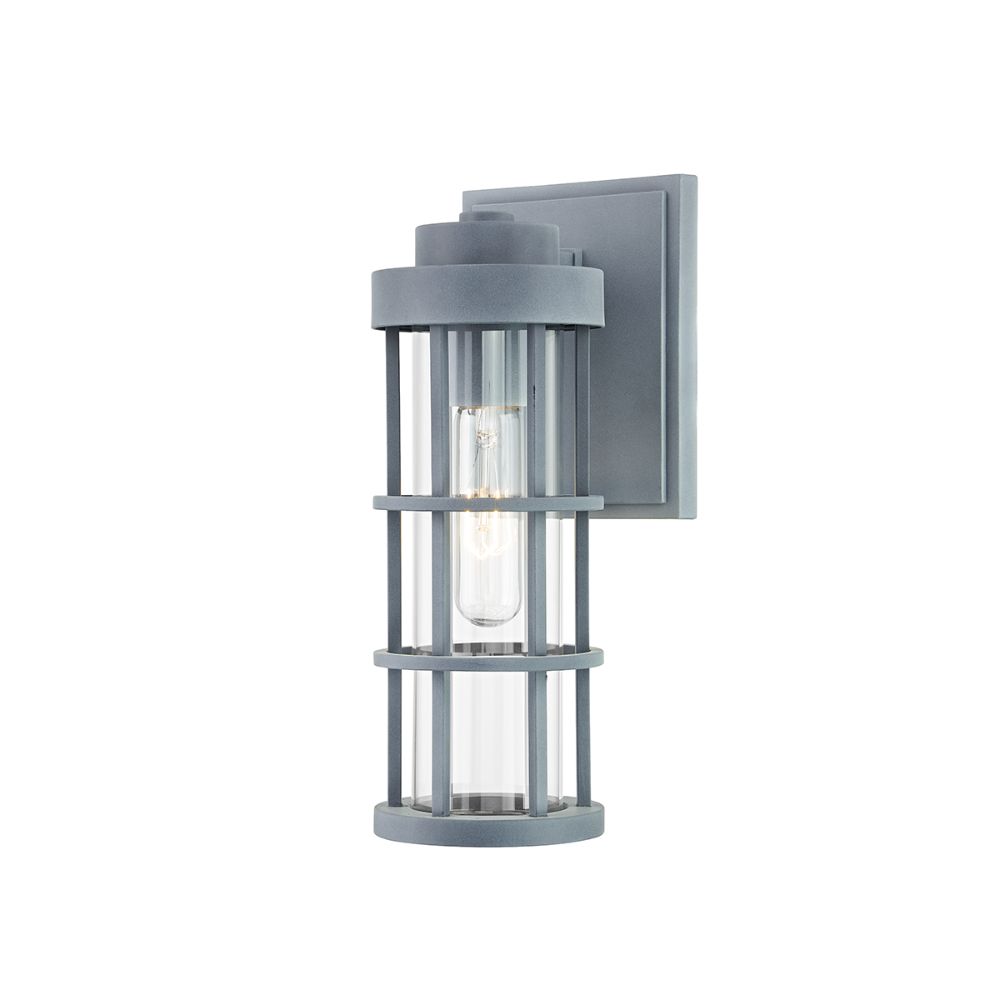 Troy Lighting B2041-WZN Mesa 1 Light Small Exterior Wall Sconce in Weathered Zinc