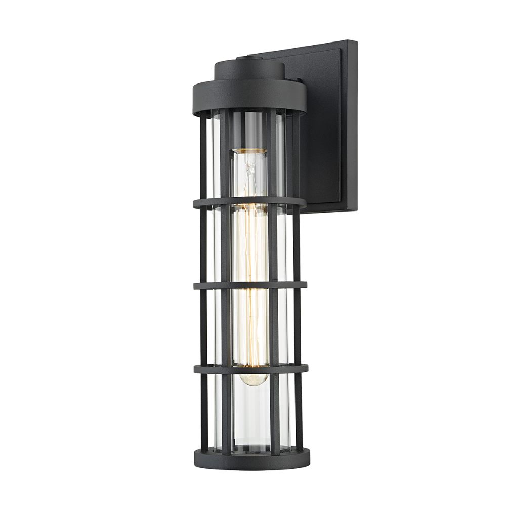 Troy Lighting B2042-TBK Mesa 1 Light Large Exterior Wall Sconce in Texture Black