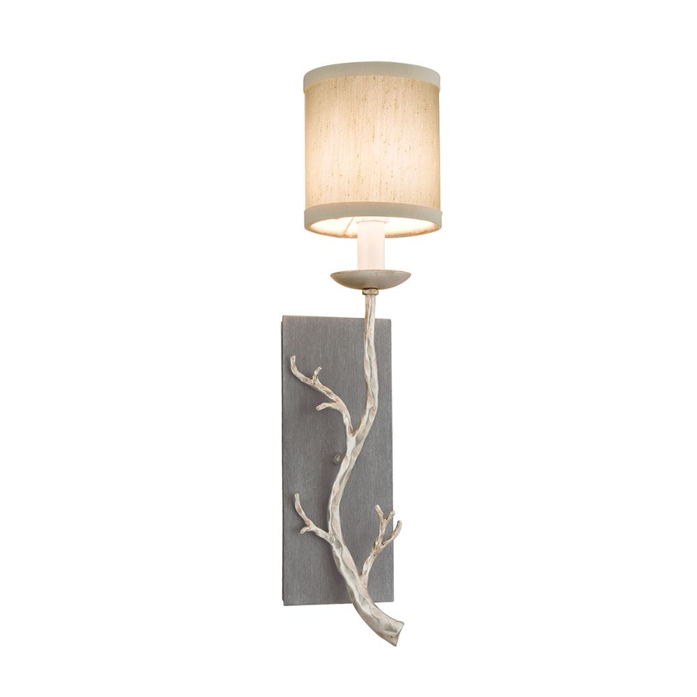 Troy Lighting B2841-GRA/WSL Adirondack 1 Light Wall Sconce in Graphite And Silver