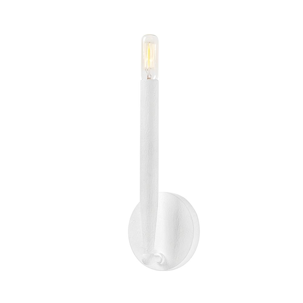Troy Lighting B3013-GSW Levi 1 Light Wall Sconce In Gesso White