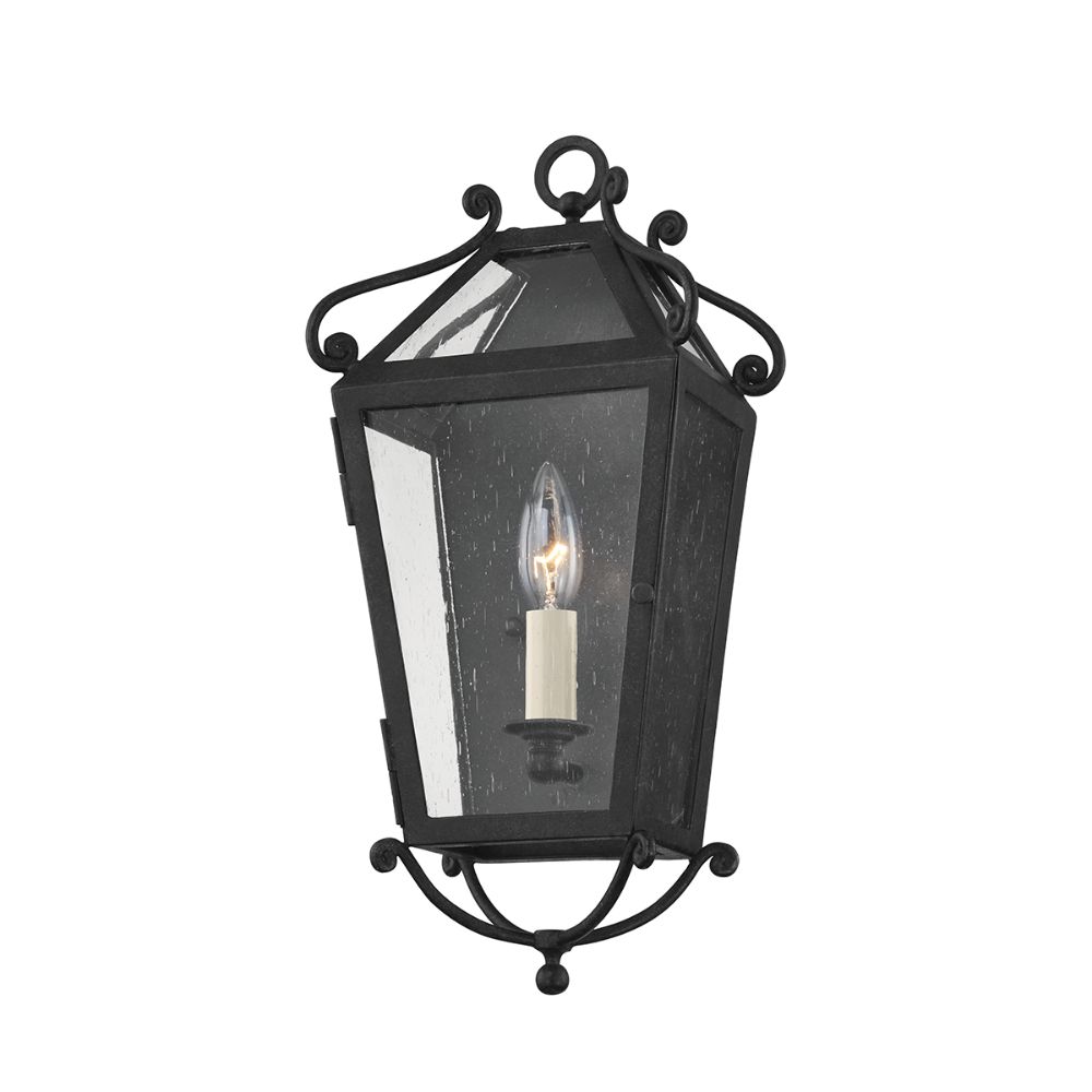 Troy Lighting B4121-frn 1 Light Small Exterior Wall Sconce In French Iron