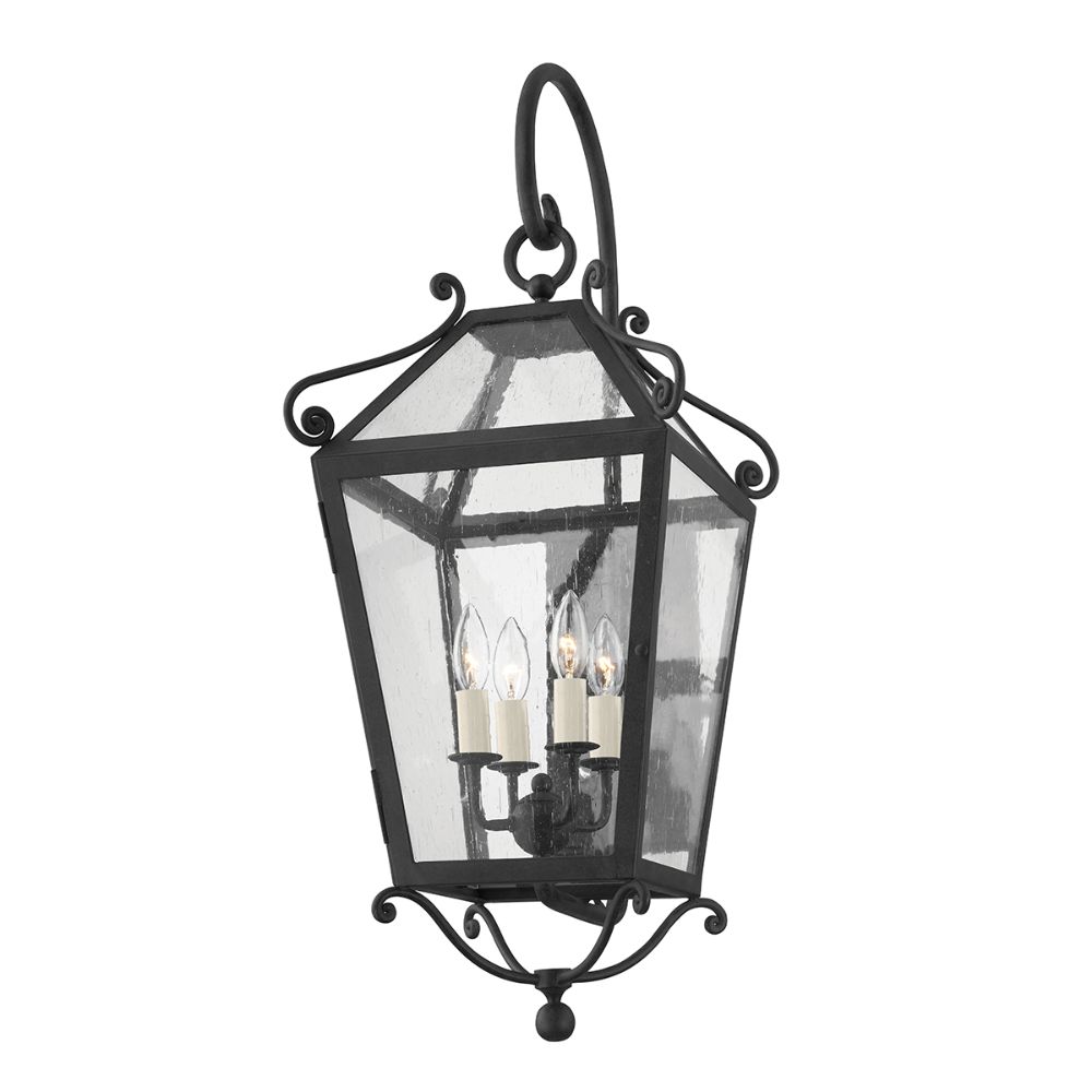 Troy Lighting B4124-frn 4 Light Large Exterior Wall Sconce In French Iron