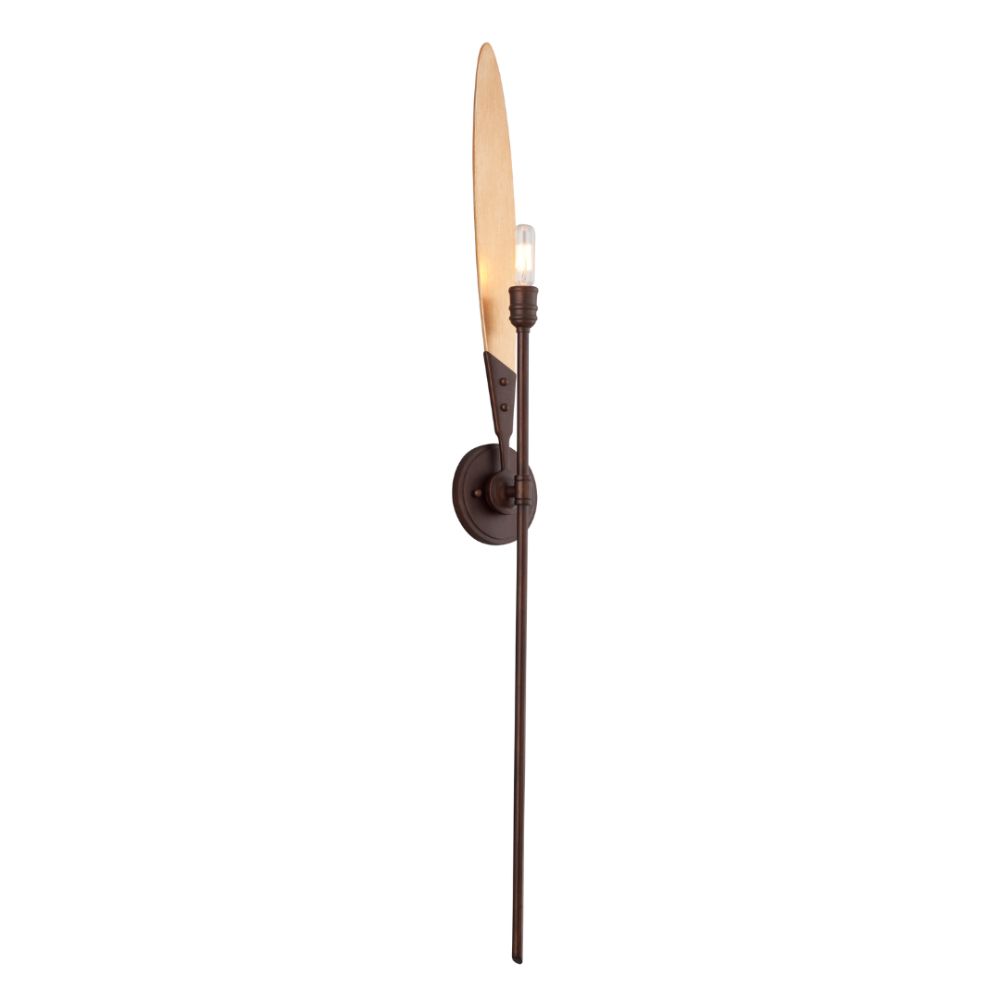 Troy Lighting B5271 DRAGONFLY 1 Light WALL SCONCE in BRONZE WITH SATIN LEAF