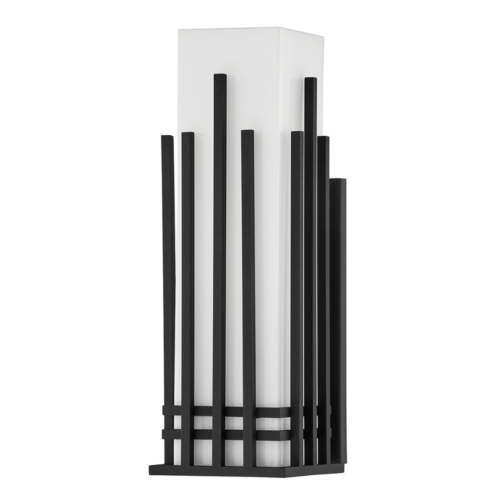 Troy Lighting B5413-tbk 3 Light Large Exterior Wall Sconce In Textured Black