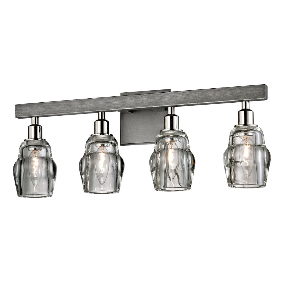 Troy Lighting B6004-GRA/PN Citizen Bath And Vanity in Graphite And Polished Nickel