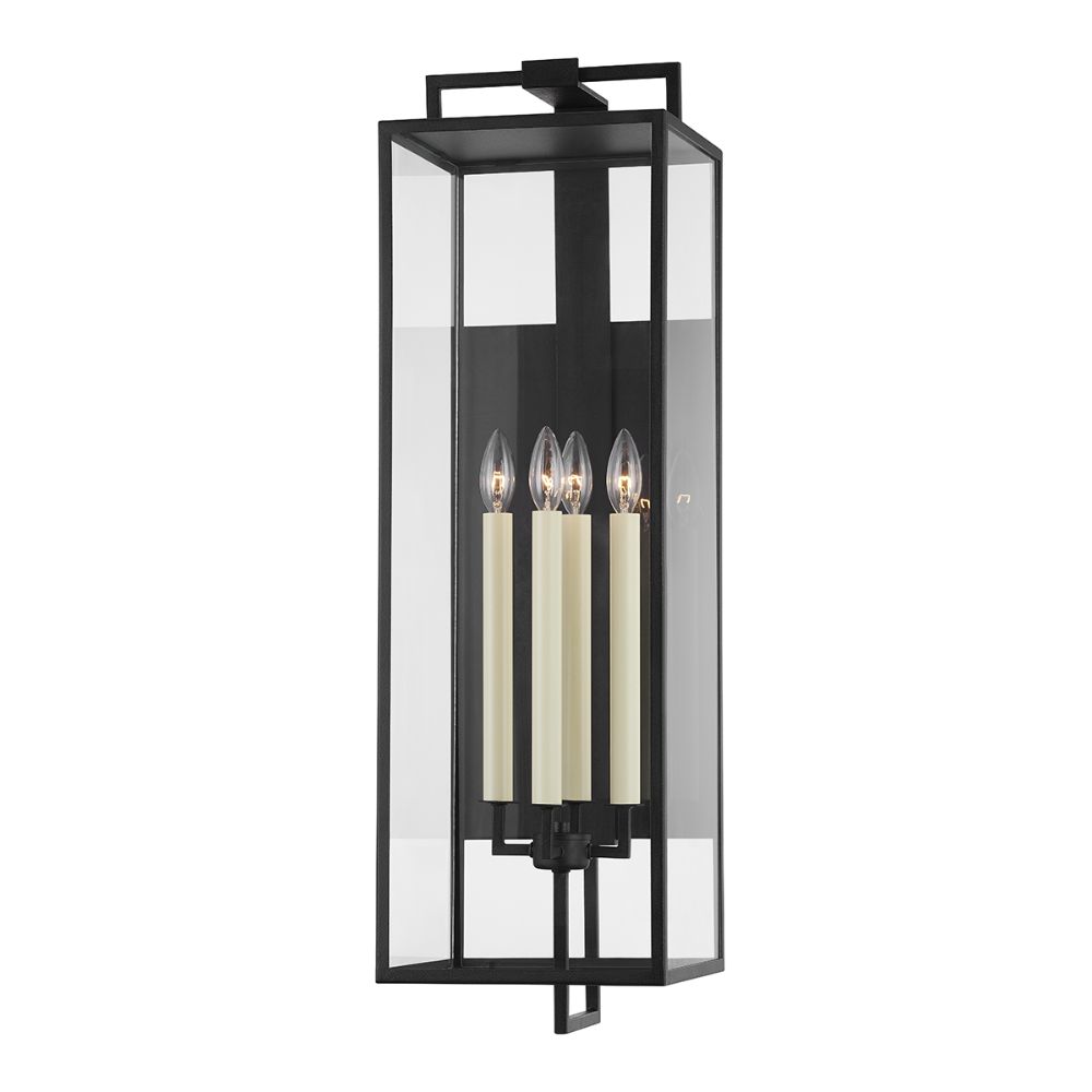 Troy Lighting B6384-FOR Beckham 4 Light Exterior Xxlg Wall Sconce In Forged Iron