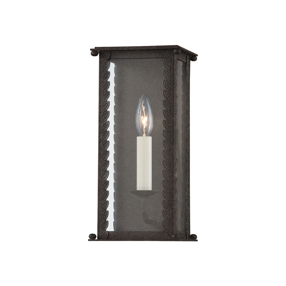 Troy Lighting B6711-FRN Zuma 1 Light Small Exterior Wall Sconce in French Iron