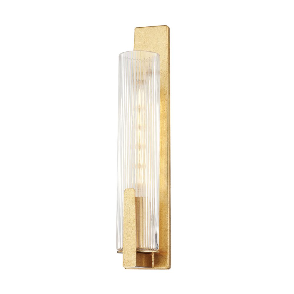 Troy Lighting B6918-VGL Malakai 1 Light Wall Sconce In Vintage Gold Leaf