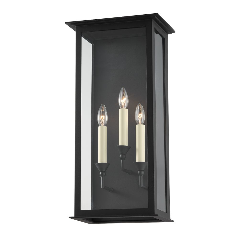 Troy Lighting B6993-TBK Pilar Exterior Wall Sconce In Textured Black