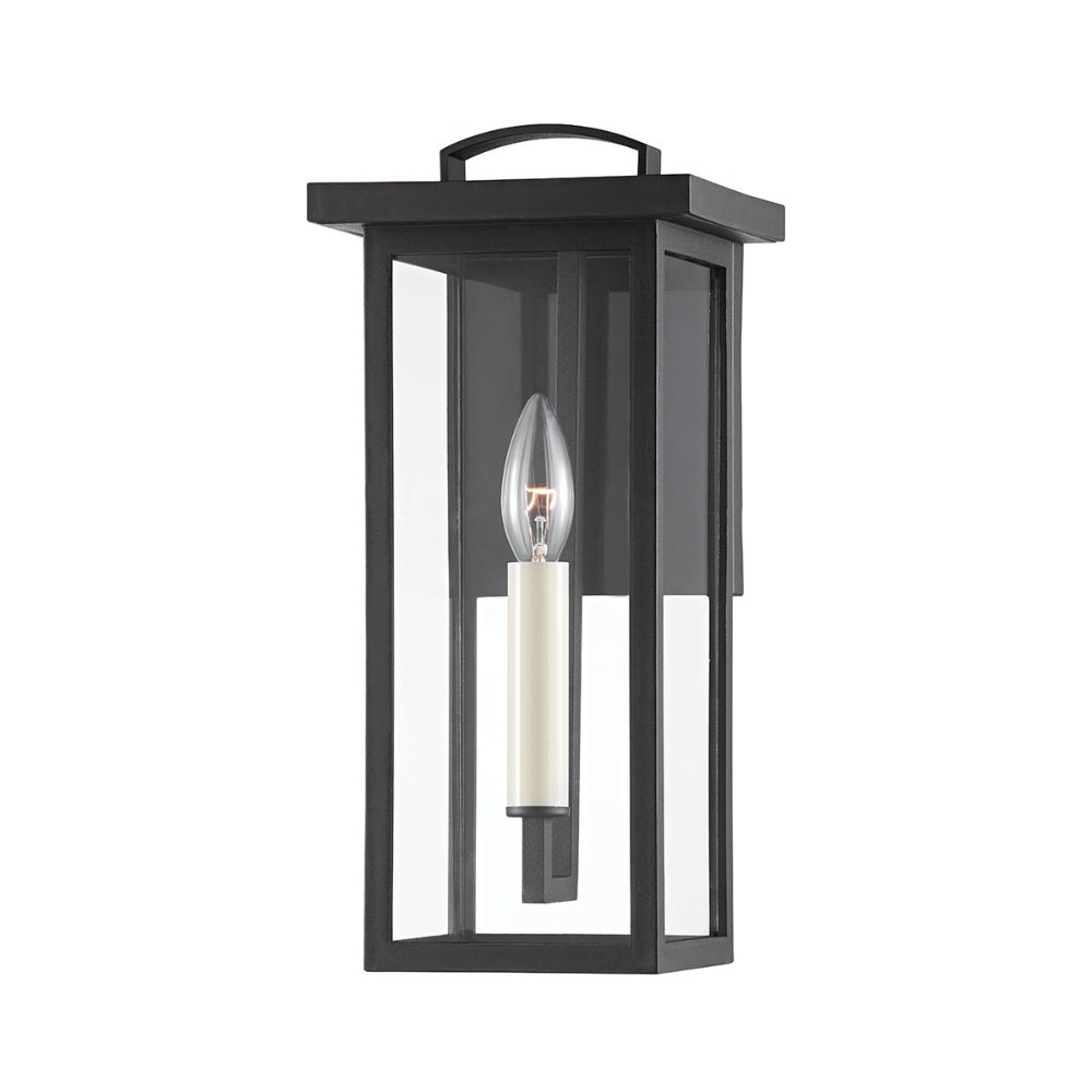 Troy Lighting B7521-TBK Eden 1 Light Small Exterior Wall Sconce in Texture Black