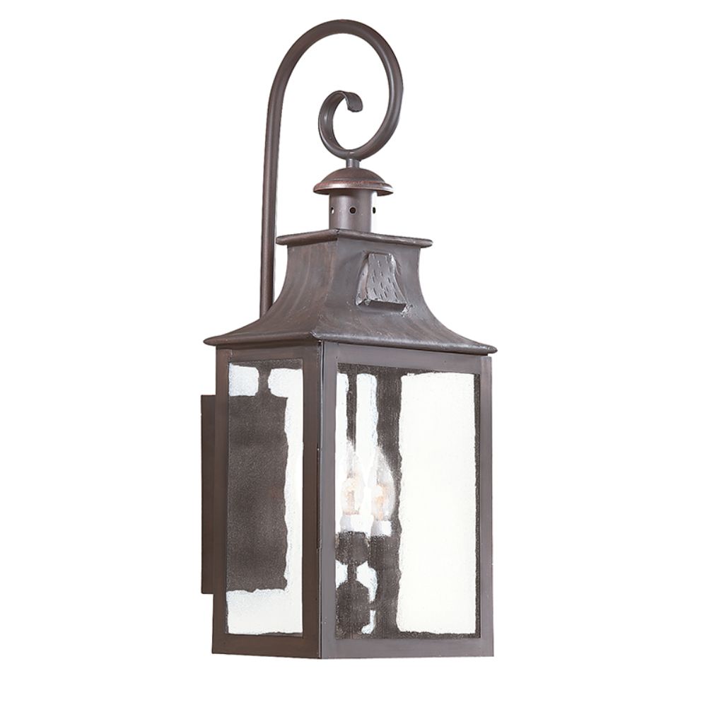 Troy Lighting BCD9005-SFB Newton 3 Light Large Wall Lantern in Old Bronze