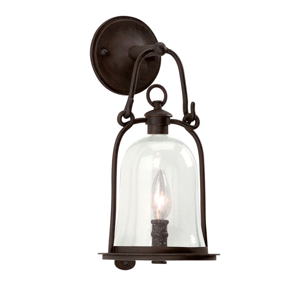 Troy Lighting B9461-TBK Owings Mill 1 Light Small Wall Lantern in Natural Bronze