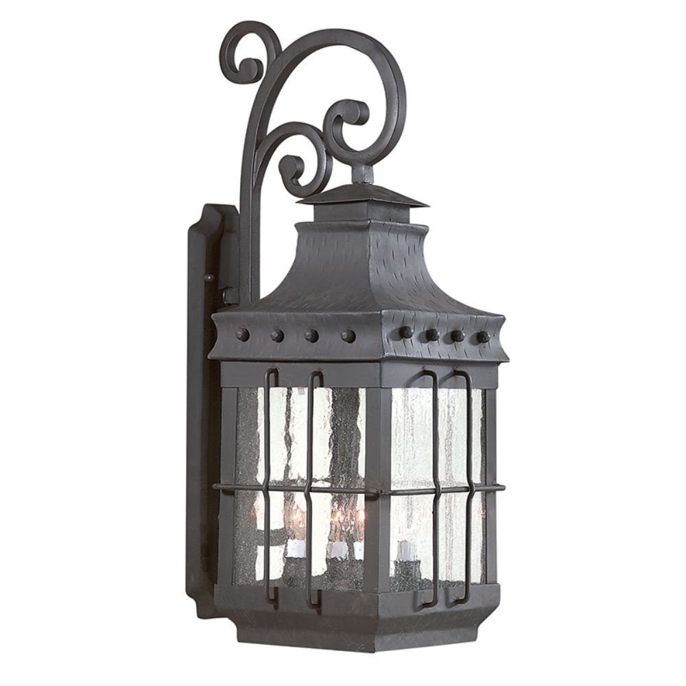 Troy Lighting BCD8974NB Dover 4 Light Large Wall Lantern in Natural Bronze