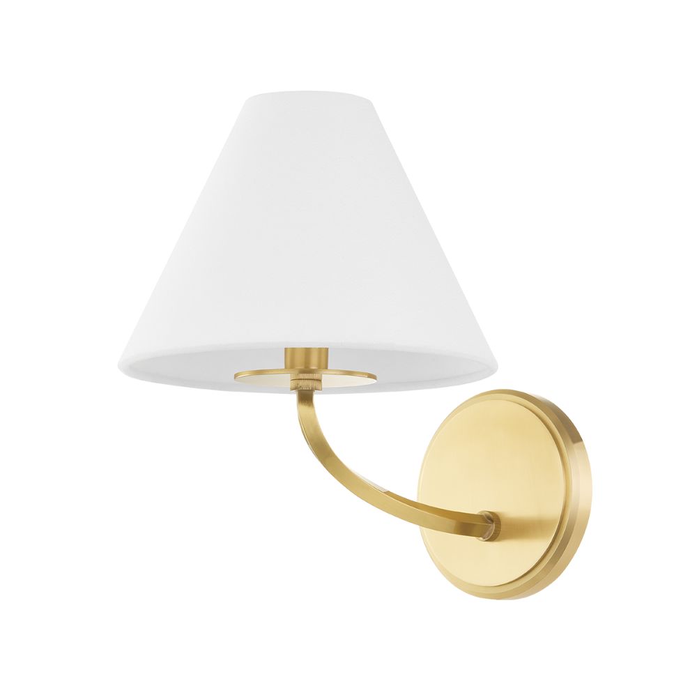 Hudson Valley BKO900-AGB 1 Light Wall Sconce in Aged Brass
