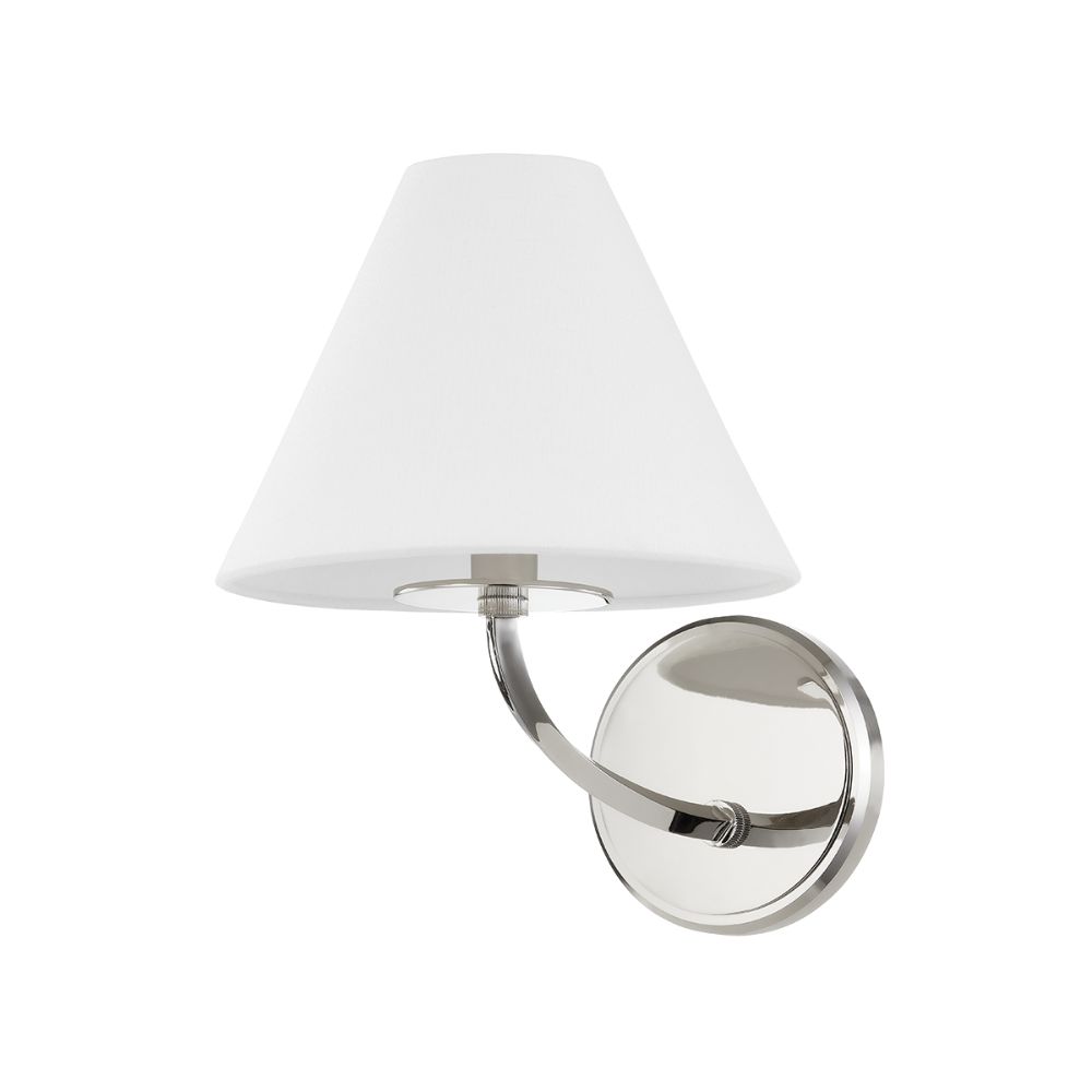 Hudson Valley BKO900-PN 1 Light Wall Sconce in Polished Nickel