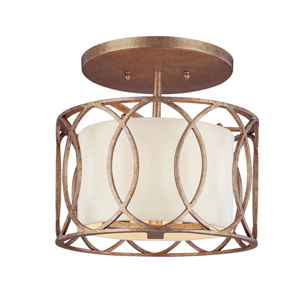 Troy Lighting C1283-SG Sausalito Flush Mount in Silver Gold