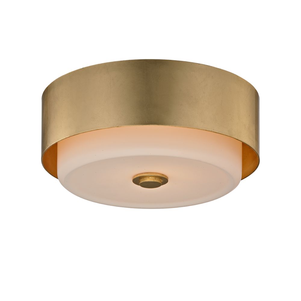 Troy Lighting C5661-GL Allure 1 Light Ceiling Flush in Gold Leaf