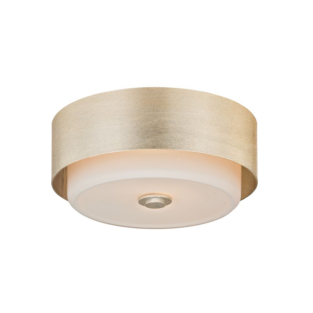 Troy Lighting C5662-WSL Allure 1 Light Ceiling Flush in Silver Leaf