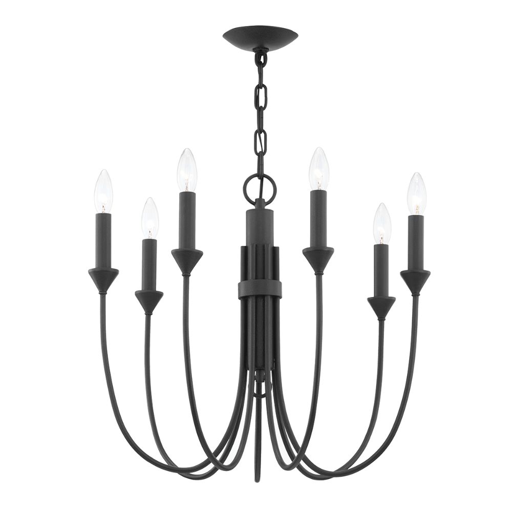 Troy Lighting F1007-for 7 Light Chandelier In Forged Iron