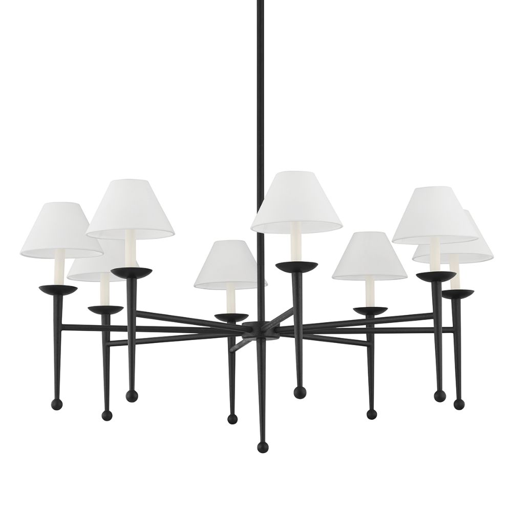 Troy Lighting F1208-for 8 Light Chandelier In Forged Iron