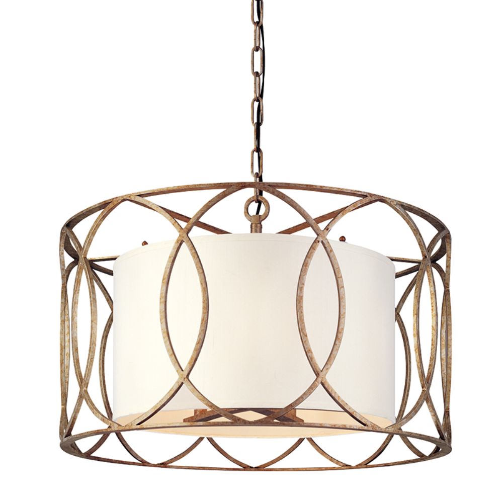Troy Lighting F1285-SG Sausalito 5 Light Dining Chandelier in Silver Gold