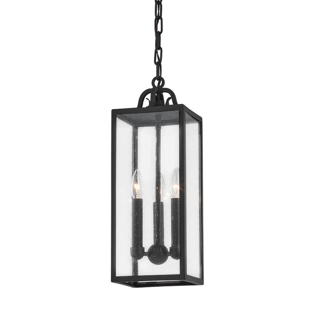 Troy Lighting F2066-for 3 Light Exterior Lantern In Forged Iron