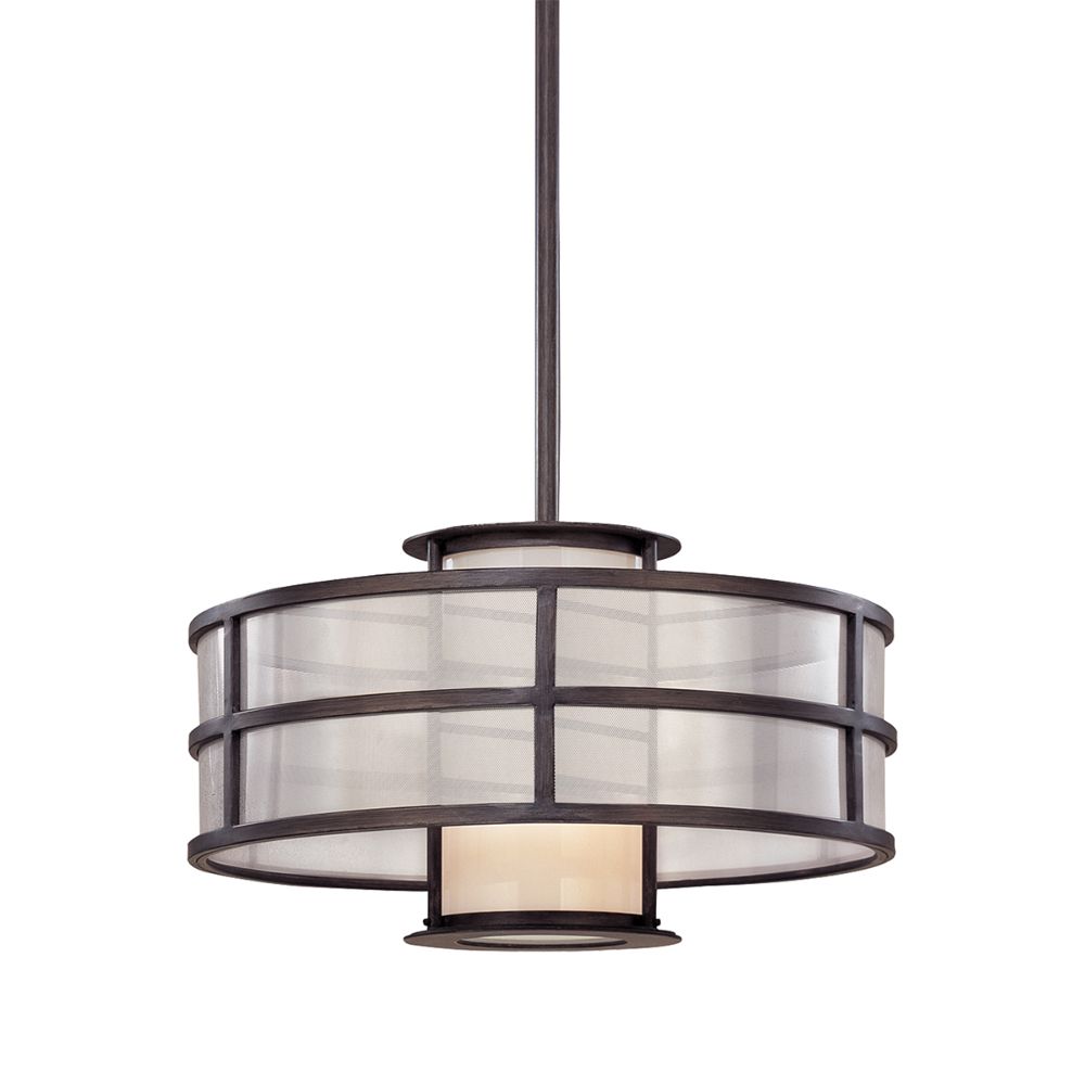 Troy Lighting F2735 Discus 1 Light Small Pendant in Graphite