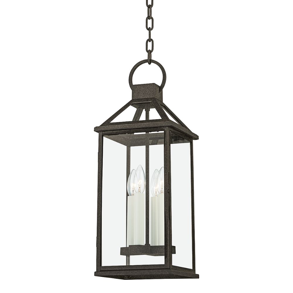 Troy Lighting F2749-FRN Sanders 4 Light Large Exterior Lantern in French Iron