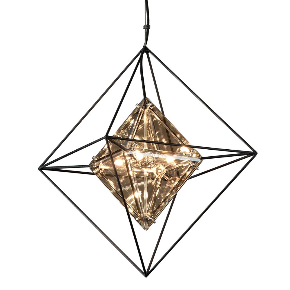 Troy Lighting F5325-TRN EPIC 4 Light PENDANT SMALL in FORGED IRON