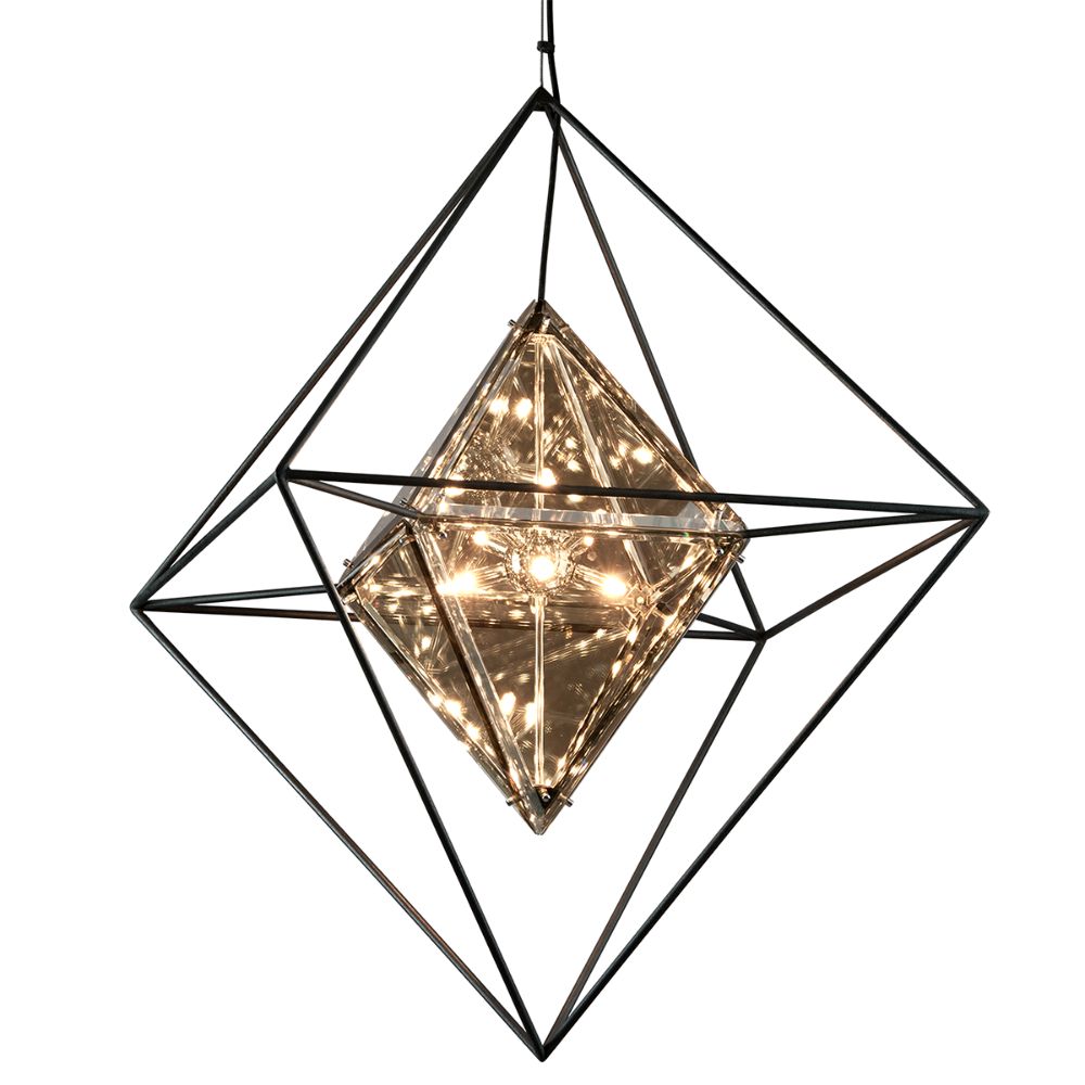 Troy Lighting F5327-TRN EPIC 8 Light Pendant Large in Forged Iron