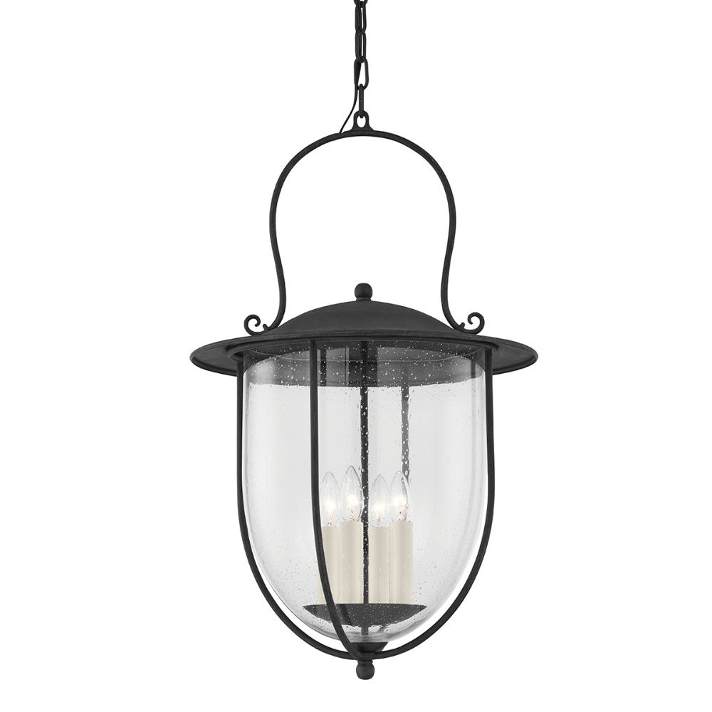 Troy Lighting F5731-frn 4 Light Large Exterior Pendant In French Iron