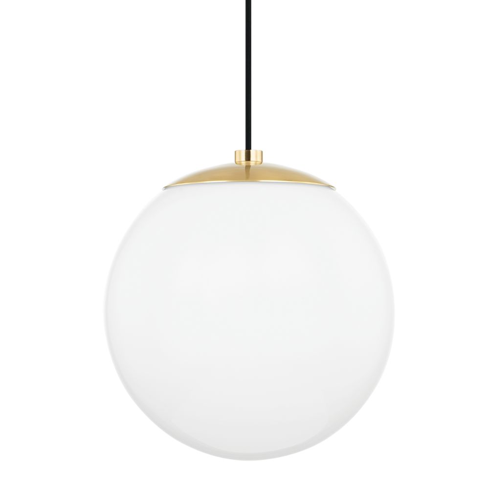 Mitzi by Hudson Valley Lighting H105701L-AGB 1 Light Large Pendant in Aged Brass