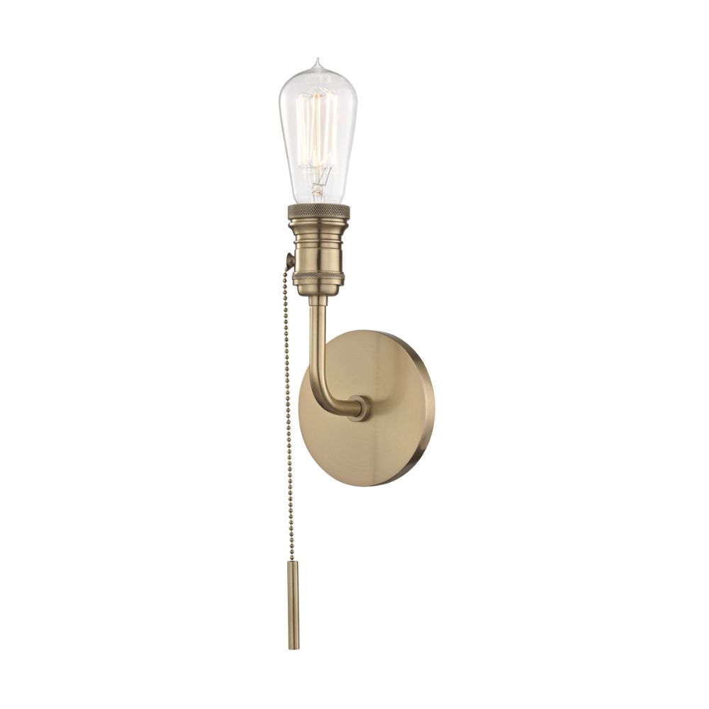 H106101 Agb Mitzi By Hudson Valley Lighting H106101 Agb Lexi 1 Light Wall Sconce Goinglighting 2552