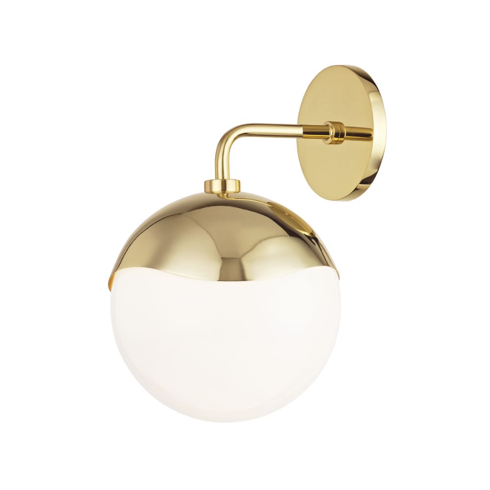 Mitzi by Hudson Valley H125101-PB Ella 1 Light Wall Sconce in Polished Brass