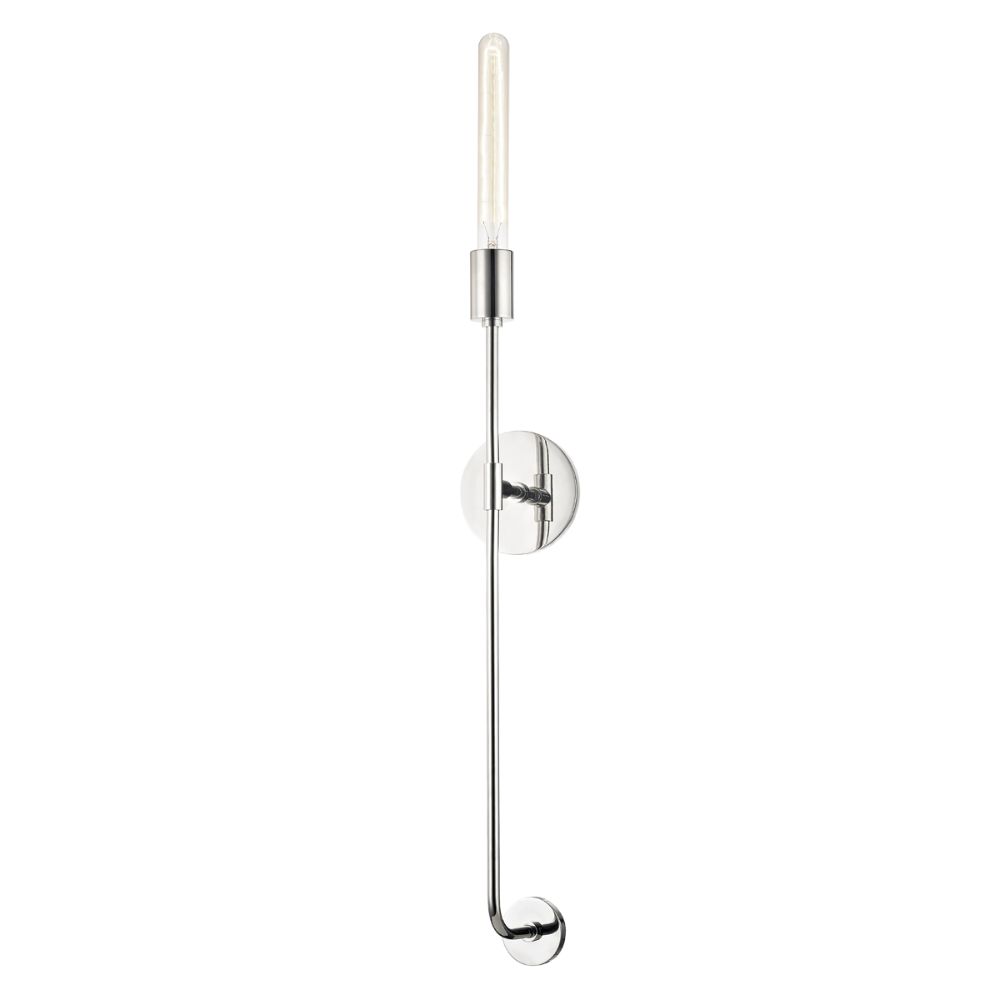 Mitzi by Hudson Valley H185101-PN Dylan 1 Light Wall Sconce in Polished Nickel