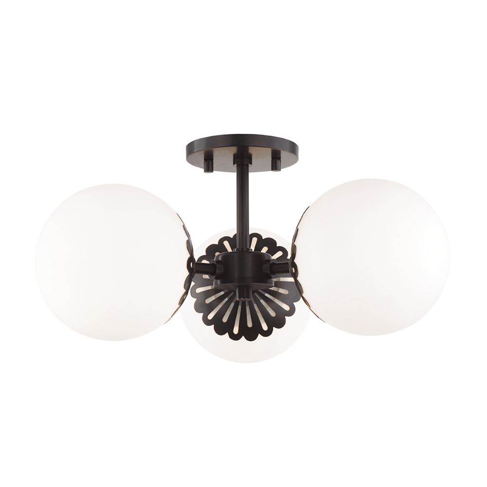 Mitzi by Hudson Valley H193603-OB Paige 3 Light Semi Flush in Old Bronze
