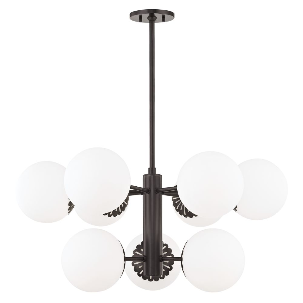 Mitzi by Hudson Valley H193809-OB Paige 9 Light Chandelier in Old Bronze