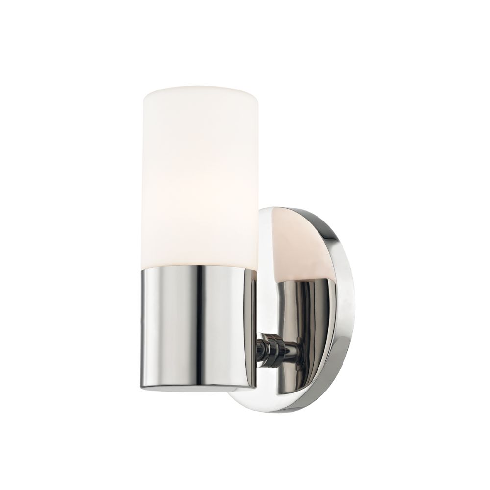 Mitzi by Hudson Valley H196101-PN Lola 1 Light Wall Sconce in Polished Nickel