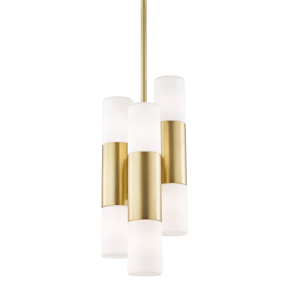 Mitzi by Hudson Valley H196706-AGB Lola 6 Light Pendant in Aged Brass