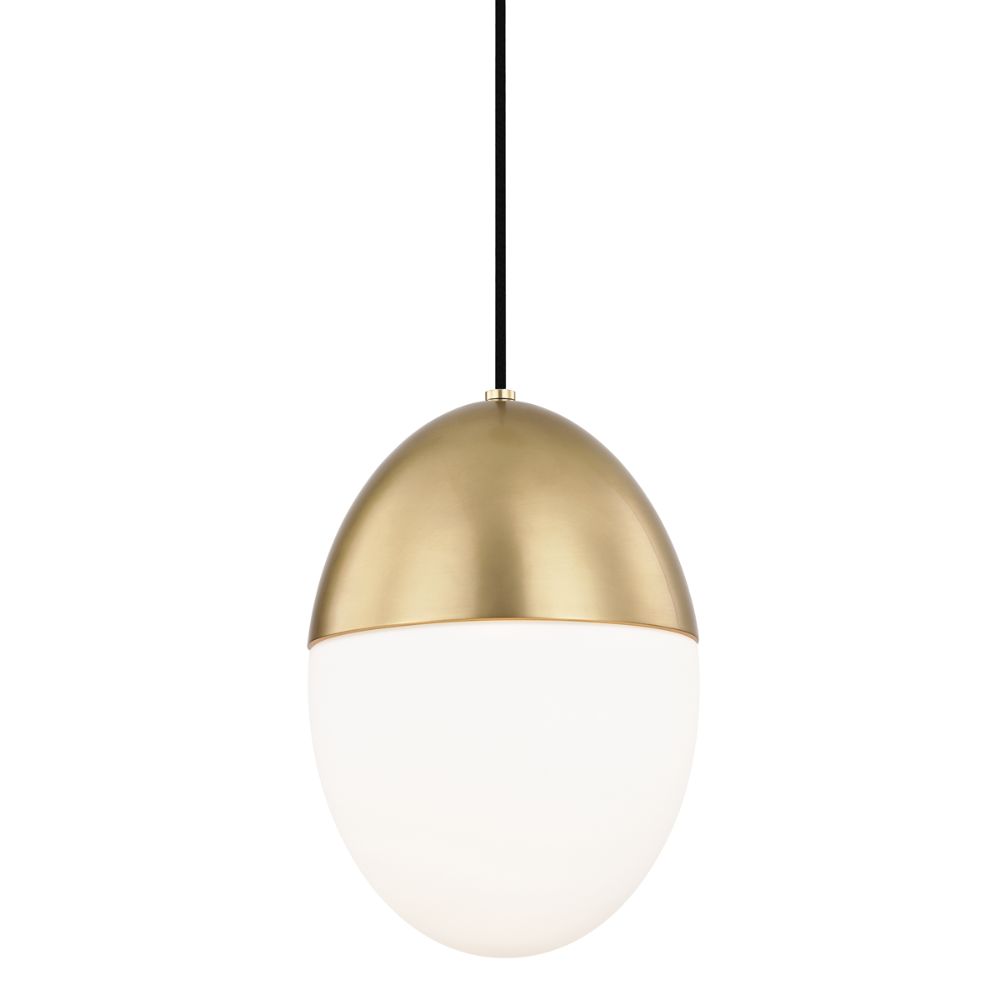 Mitzi by Hudson Valley H206701L-AGB Orion 1 Light Large Pendant in Aged Brass