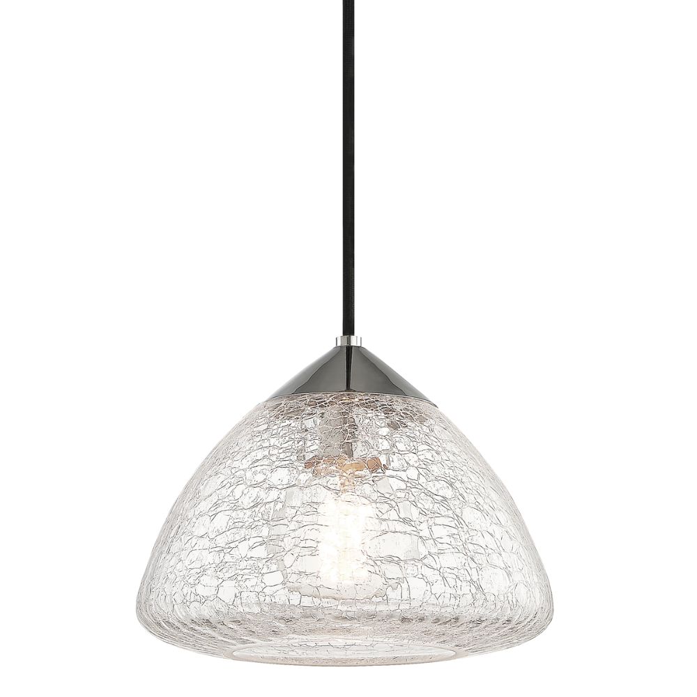Mitzi by Hudson Valley H216701S-PN Maya 1 Light Small Pendant in Polished Nickel
