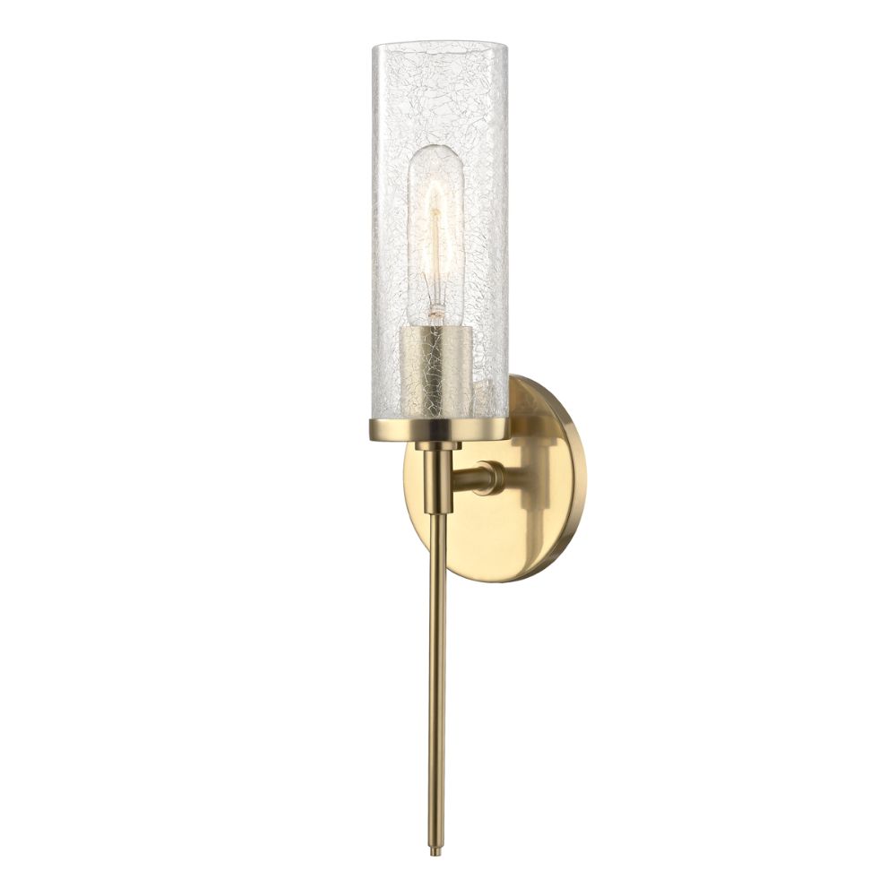 Mitzi by Hudson Valley H220101-AGB Olivia 1 Light Wall Sconce in Aged Brass