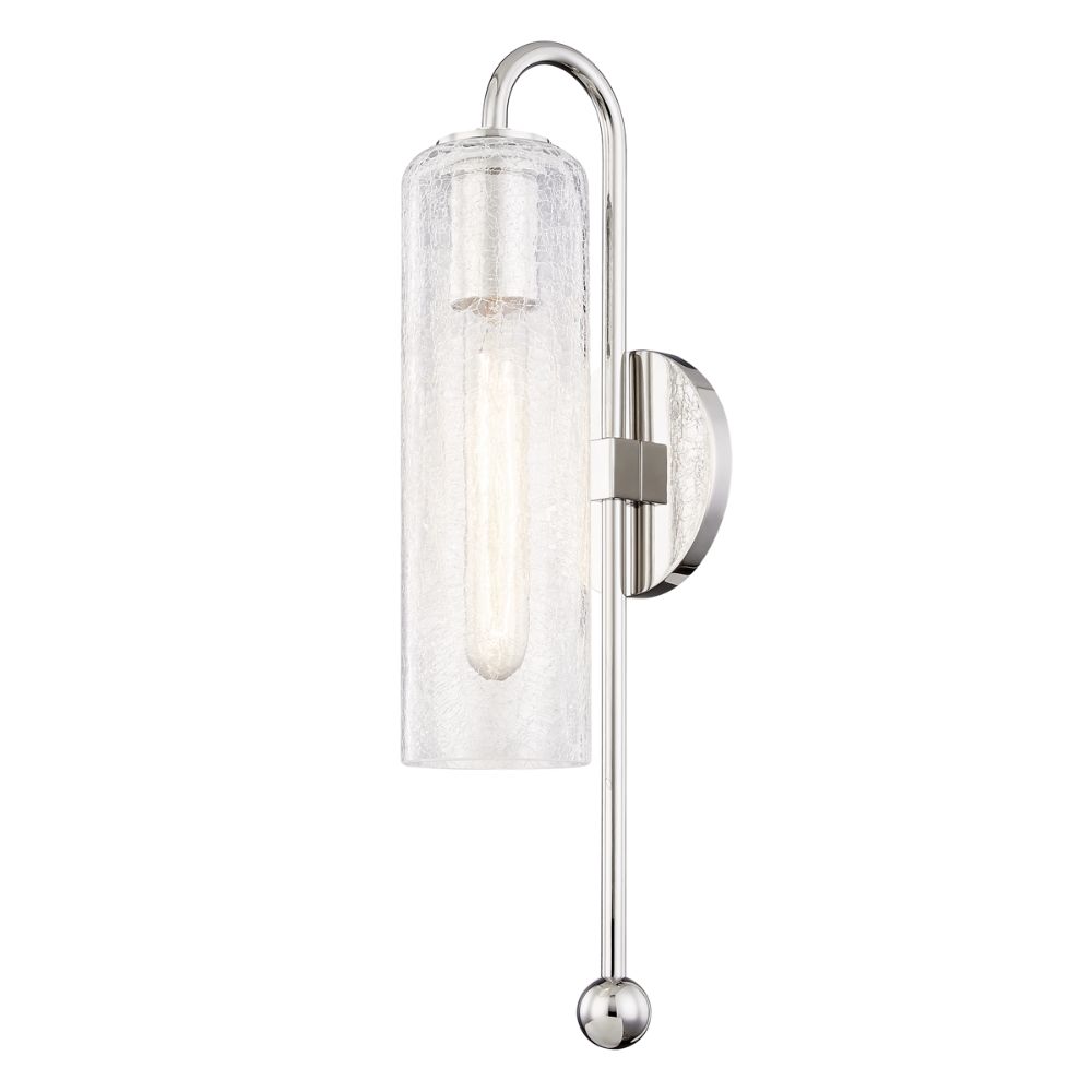 Mitzi by Hudson Valley H222101-PN Skye 1 Light Wall Sconce in Polished Nickel